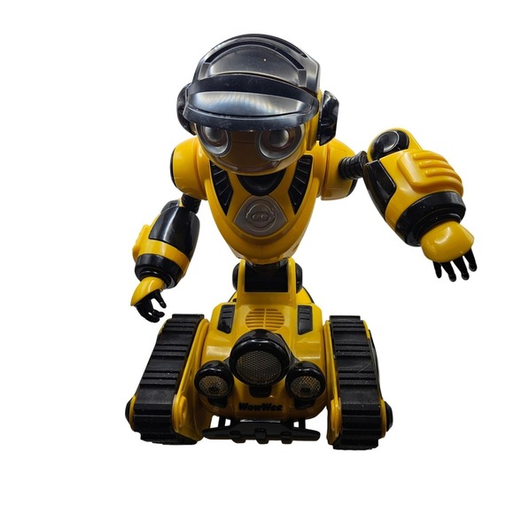 WowWee Roborover Robot Yellow Black Interactive Toy Lights Sounds NO REMOTE - Picture 1 of 9